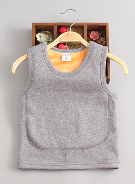 儿童马甲秋冬季加绒加厚男童女童保暖宝宝背心贴身婴儿护肚新款