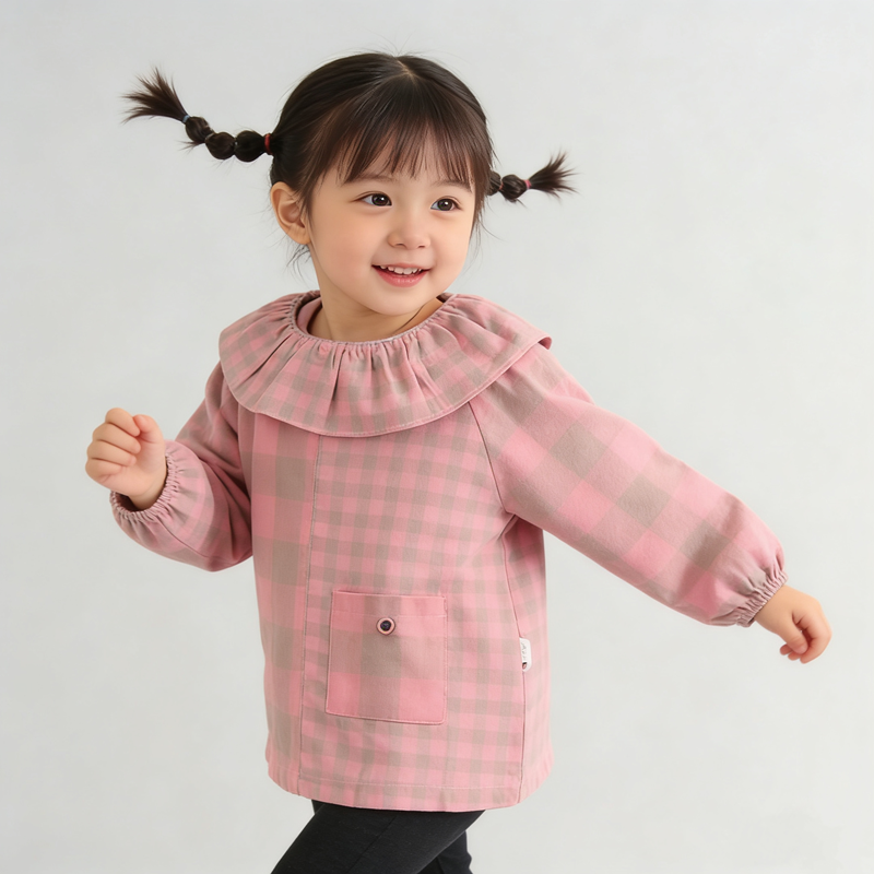 格子儿童罩衣男女宝宝吃饭防水反穿衣幼儿园辅食围裙婴儿围兜纯棉,童装/婴儿装/亲子装,反穿衣/罩衣,淘宝优惠券,粉丝福利购,淘宝优惠卷