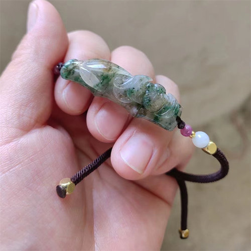 天然独山玉手链祝福南阳独山玉手链竹报平安