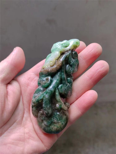 天蓝独山玉手把件事事如意天然南阳玉把玩件包邮