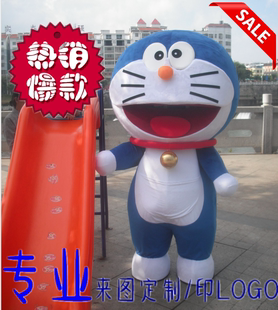 叮当猫卡通人偶服装行走机器猫玩偶衣服哆啦a梦人偶服头套COS定制