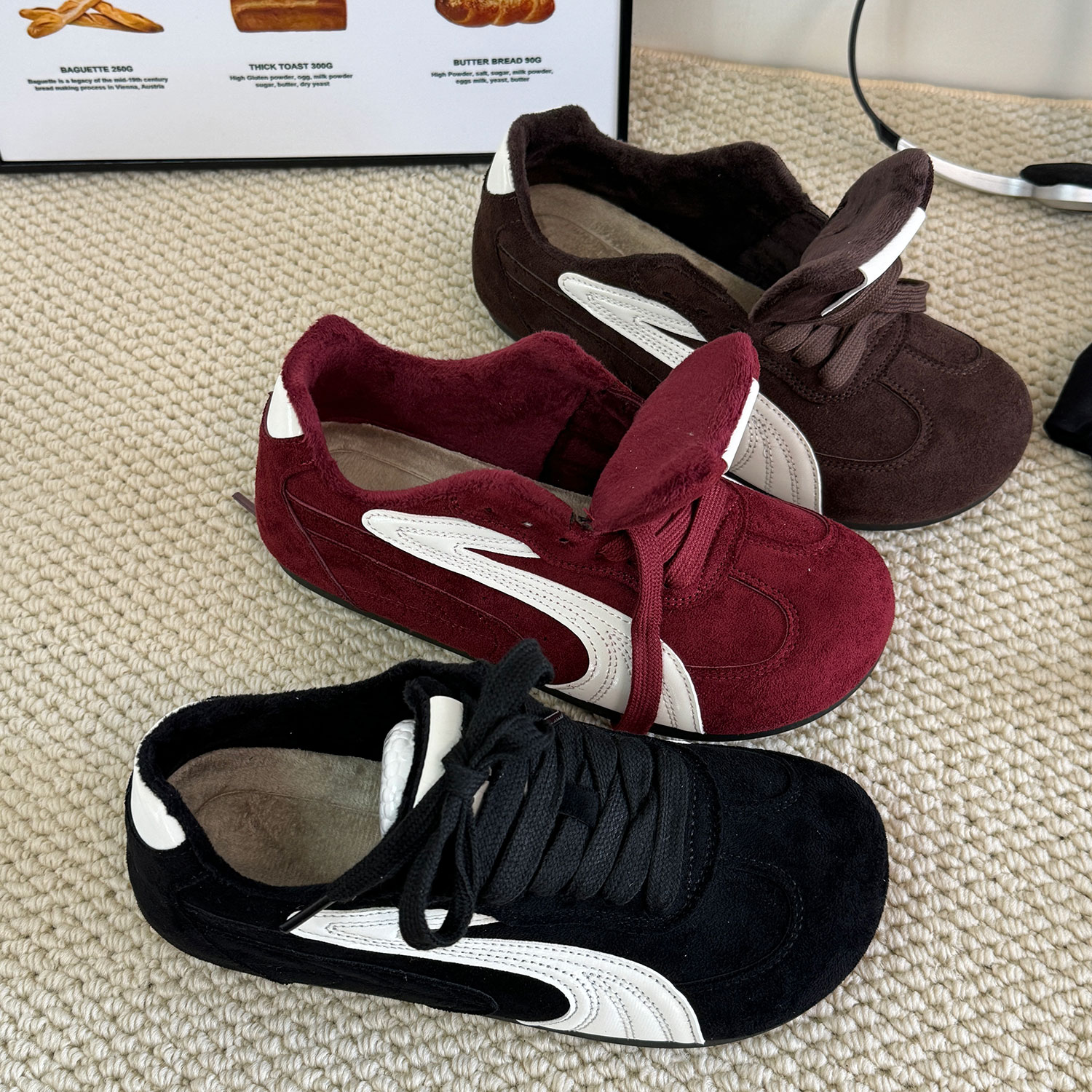 黑色加绒保暖时尚潮流休闲款板鞋