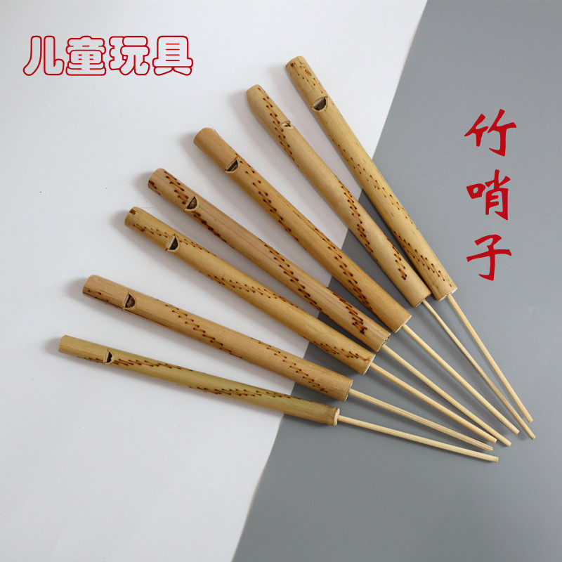 泰国特色模拟鸟叫声竹笛乐器手工儿童创意摆摊小玩具竹制怀旧哨子
