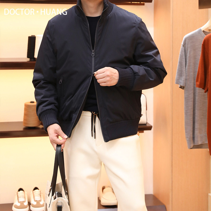 2026秋冬季美式立领夹克棉服男士防风飞行员潮流宽松百搭外套2421