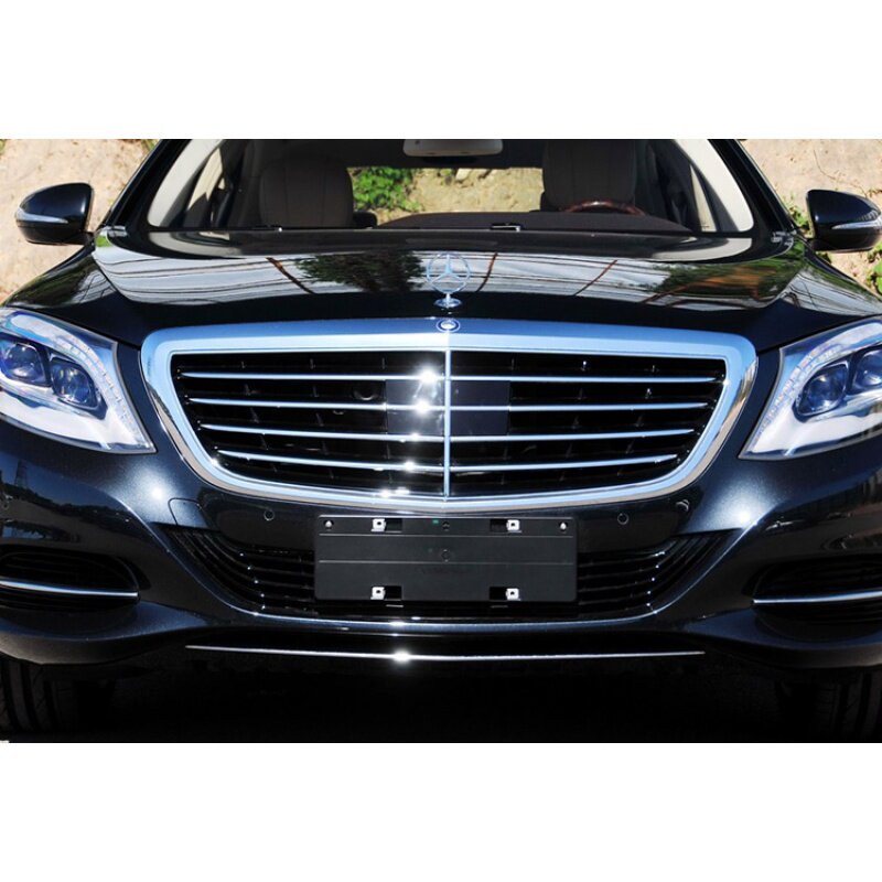 适用奔驰S级S320L前牌照板转换支架S400L后车牌托框S500L底座S600