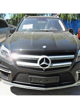 适用于奔驰GL前牌照板500后车牌托63转换支架AMG底座框GL550改装