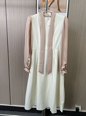 2002撤柜AL撤柜法式小众新款设计气质显瘦连衣裙长裙裙子