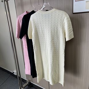 8099品牌撤柜ST时尚女装新款百搭休闲小香风针织连衣裙