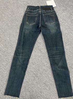 0385撤柜春秋新款牛仔裤弹力高腰修身显瘦百搭裤