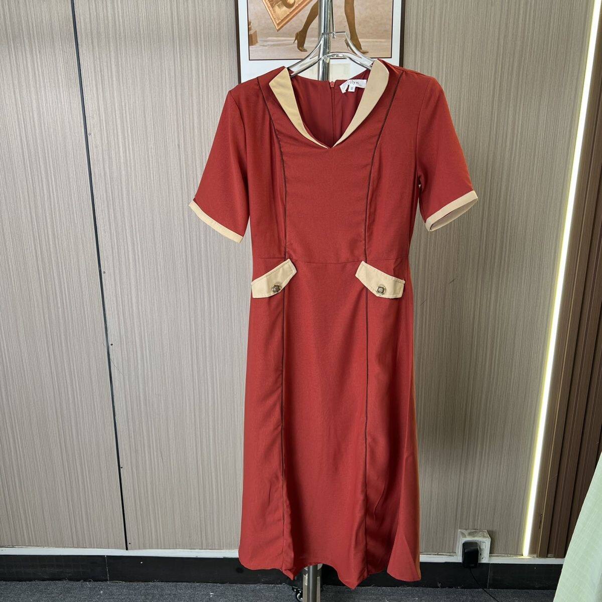 0463撤柜AL女装夏季时尚设计款气质连衣裙