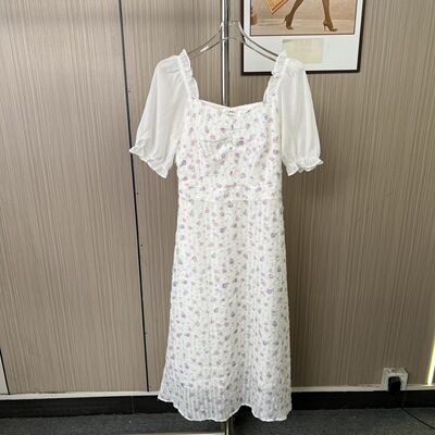 1140撤柜AL撤柜法式小众新款设计气质显瘦连衣裙长裙裙子