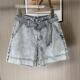 新款 牛仔短裤 显瘦韩版 9010品牌撤柜ATU夏季 设计高腰宽松阔腿裤