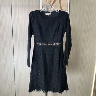 显瘦气质中长款 修身 春秋打底裙子 连衣裙新款 1240撤柜FT蕾丝长袖