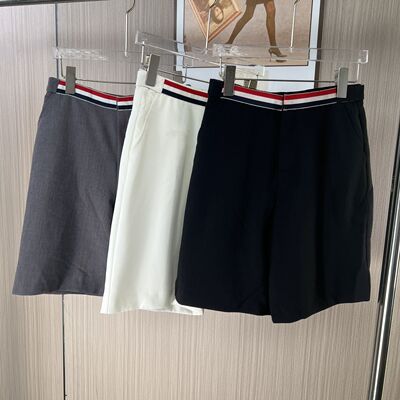 1167品牌撤柜新款白色西装短裤夏季五分裤窄版阔休闲筒裤欧货