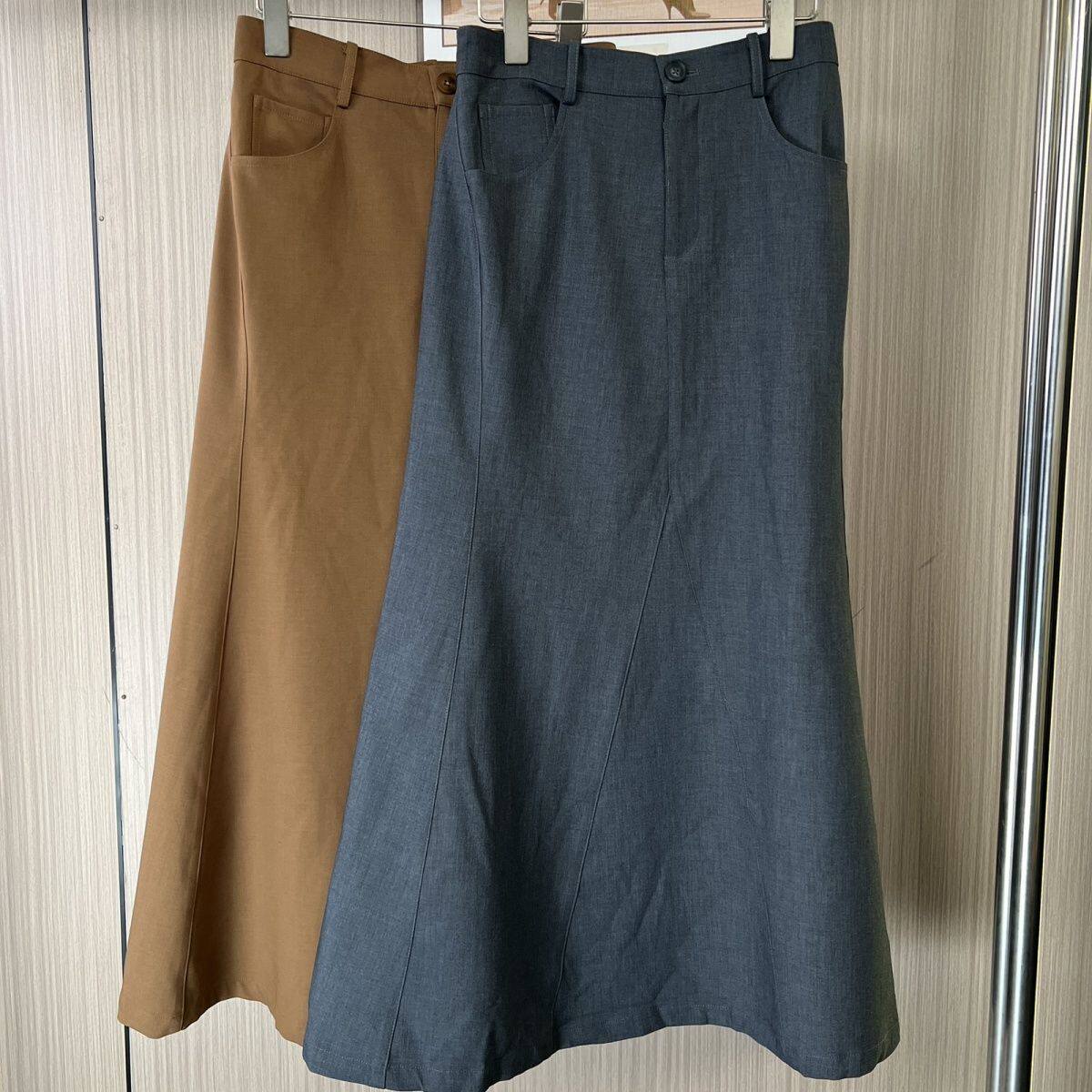 6017品牌撤柜DS定制时尚新款气质高腰长裙鱼尾半身裙显瘦百搭秋季,女装/女士精品,半身裙,淘宝优惠券,粉丝福利购,淘宝优惠卷