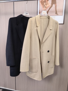 111 百搭双面呢大衣羊毛外套 62撤柜秋冬时尚