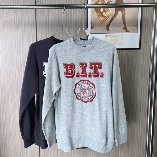 0466品牌撤柜女装新款卫衣圆领印花宽松长袖秋冬百搭i上衣