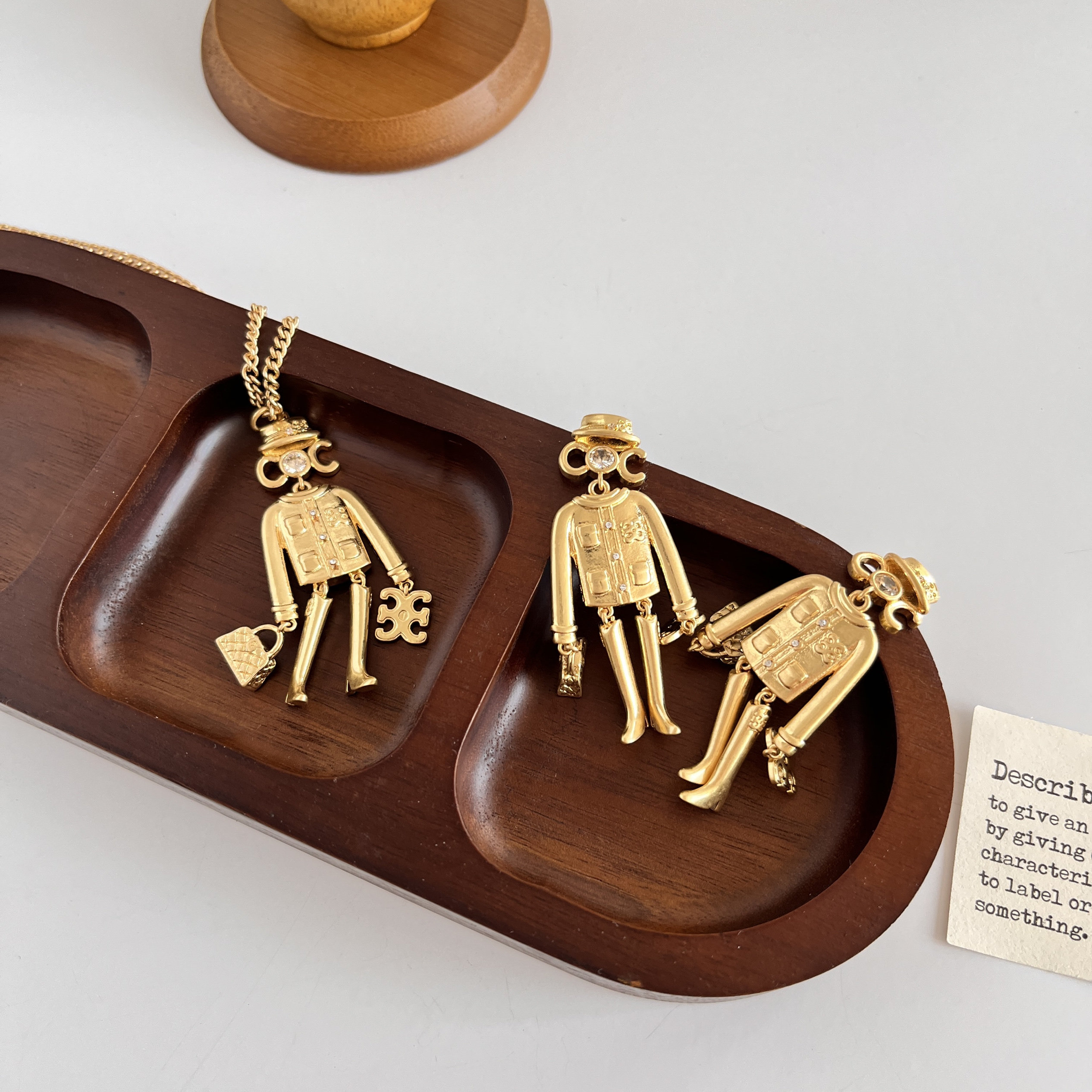 小众设计感提包贵人耳环项链女简约气质高级感耳钉2025新款耳饰