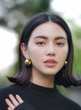 925银针ins风小众设计师走秀款金属圆圈开口耳环气质个性耳饰女