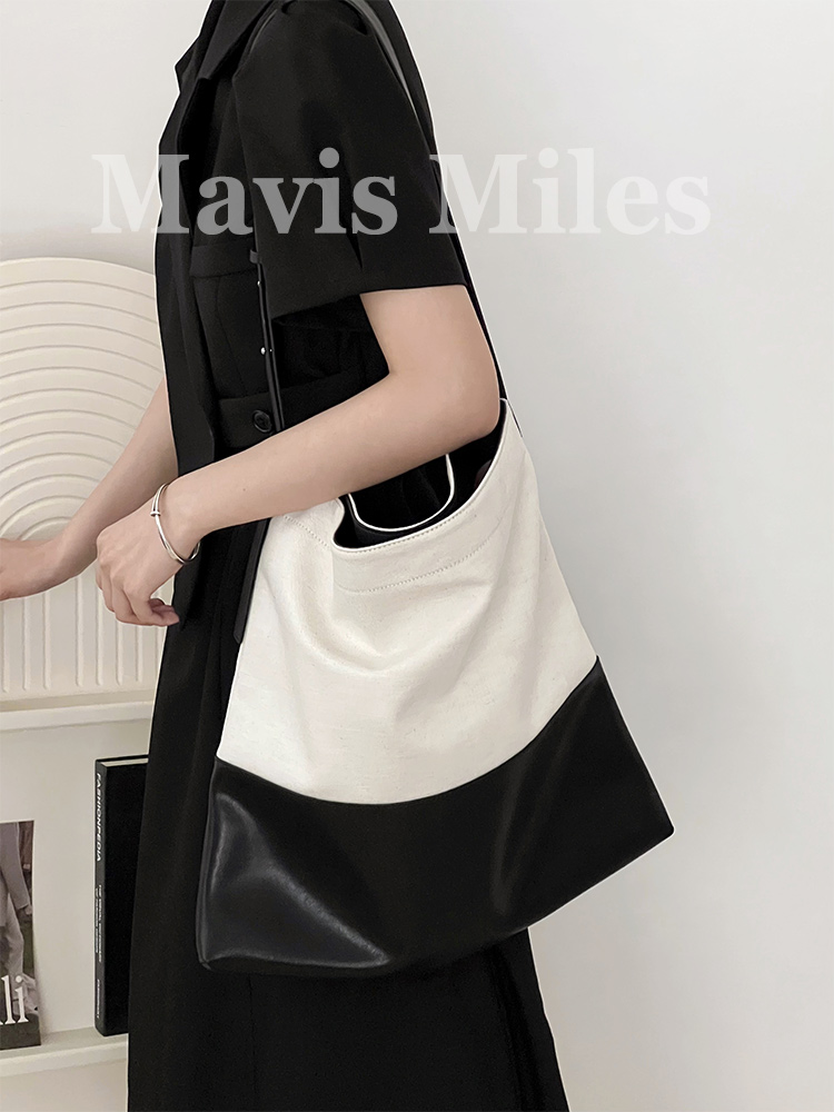 百搭通勤牛皮托特包MavisMiles