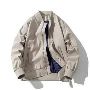 春秋冬季净版纯色棒棉衣服男款女士MA-1飞行员夹克情侣外套班服潮
