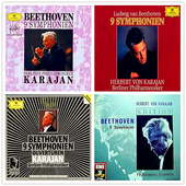 C35卡拉扬Karajan贝多芬交响曲金银红白无损音源4套DG纪念22CD