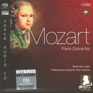 莫扎特Mozart钢琴协奏曲全集Derek ISO无损音源DSD Han韩祖平SACD