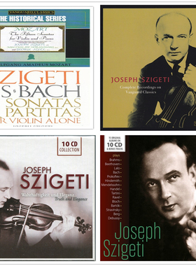 T138 西盖蒂Szigeti匈牙利小提琴家4套37CD无损音源FLAC分轨合集
