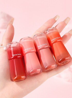 水润缤纷蘑菇头轻雾唇釉保湿滋润易上色不沾杯镜面玻璃唇唇彩口红