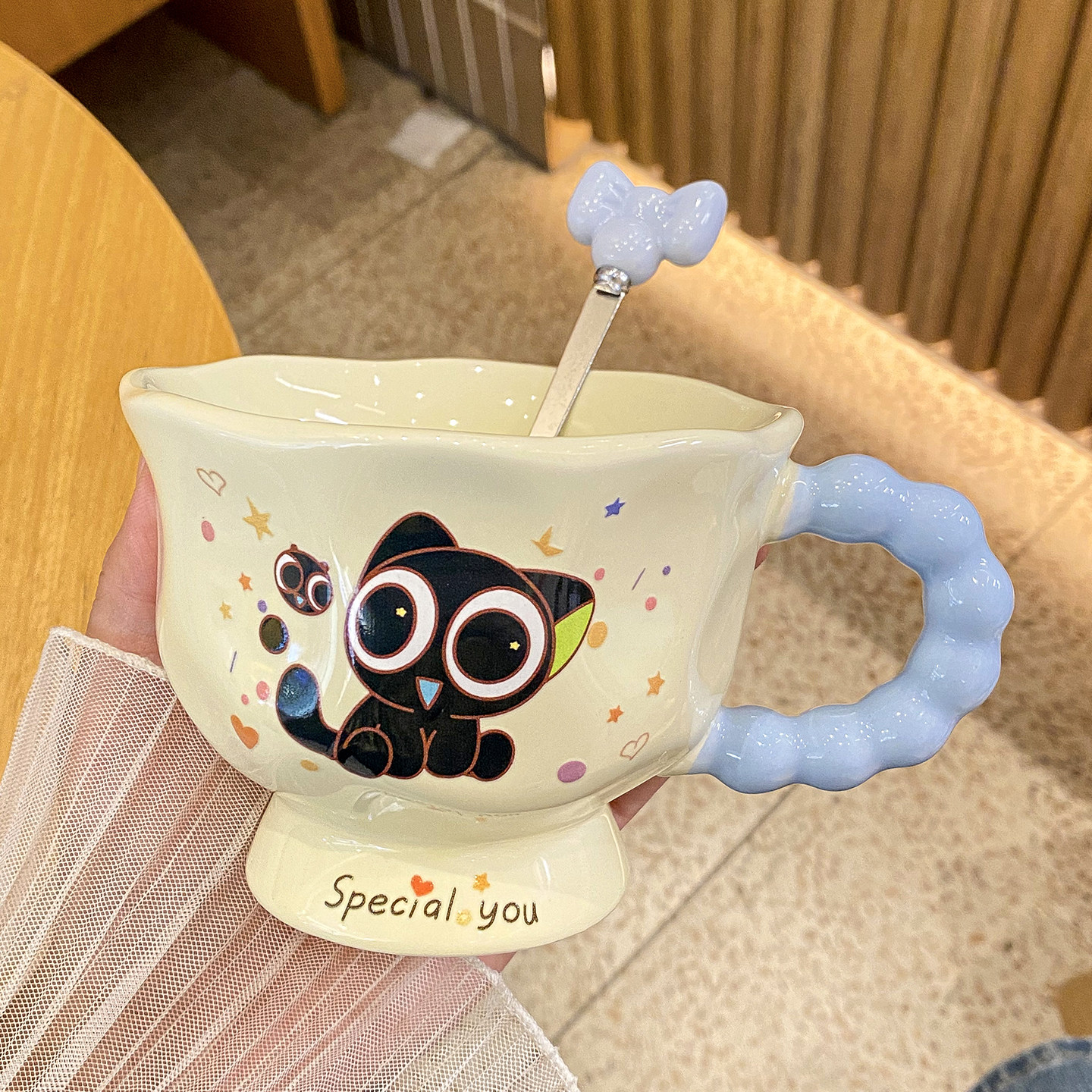 ins高颜值生日礼物送女生伴手礼可爱罗小黑陶瓷杯子礼盒装马克杯,餐饮具,马克杯,淘宝优惠券,粉丝福利购,淘宝优惠卷