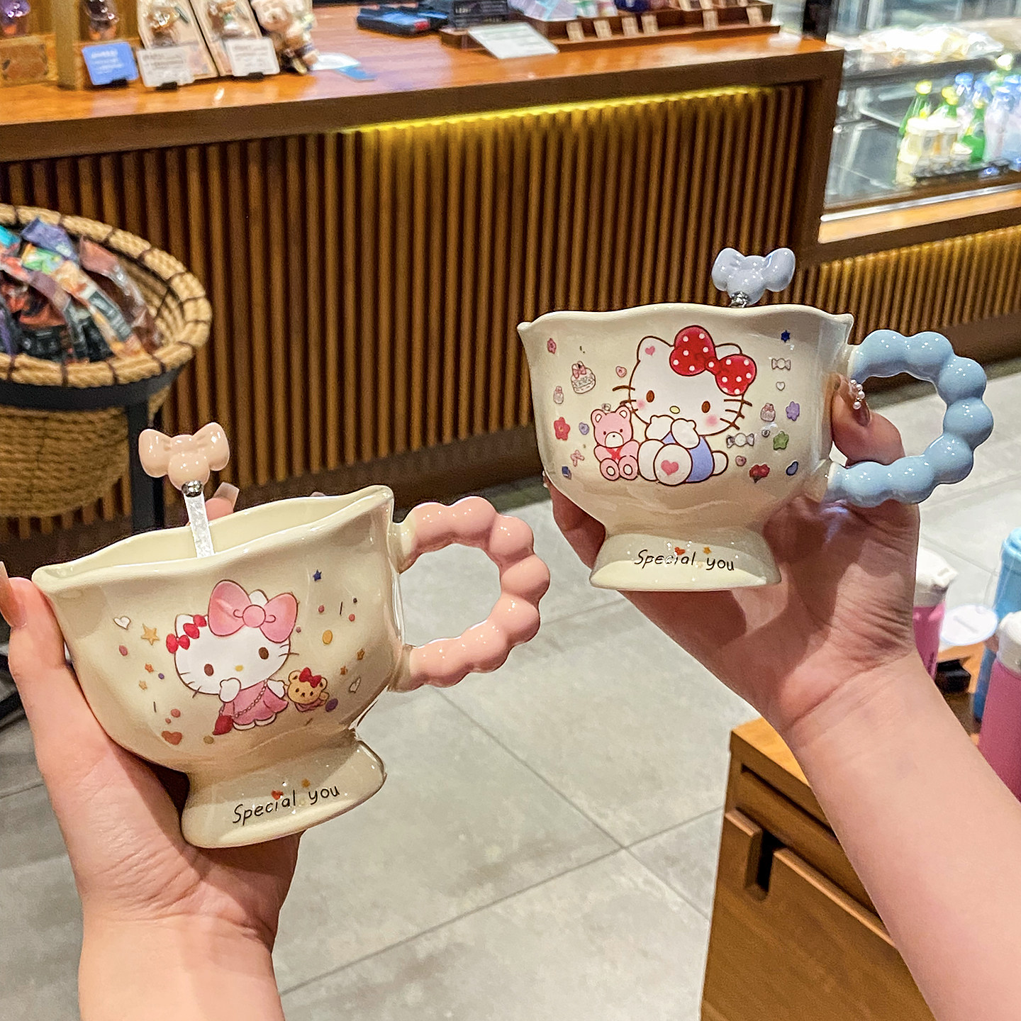 ins高颜值生日礼物送女生伴手礼哈喽KT陶瓷杯子礼盒装马克杯礼品,餐饮具,马克杯,淘宝优惠券,粉丝福利购,淘宝优惠卷