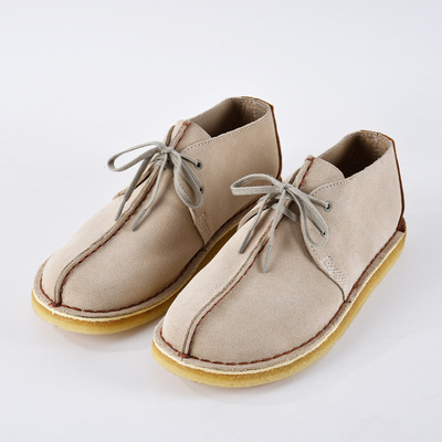 春秋休闲鞋真皮生胶底沙漠行者鞋