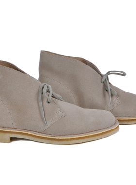 尾单沙漠靴真皮英伦男鞋短靴马丁靴男手工鞋反绒皮靴高帮生胶底鞋