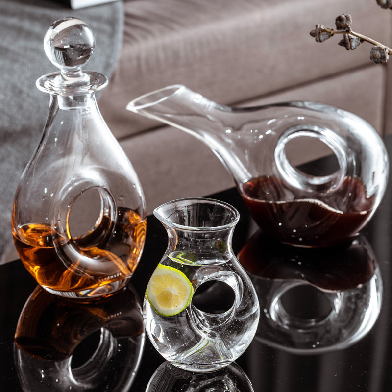 英国lsa进口水晶威士忌伏特加酒壶 烈酒酒樽醒酒器套装家用分酒器