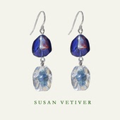 SUSAN VETIVER「原」春夏清透油画感异形简单辨识艺术琉璃耳环