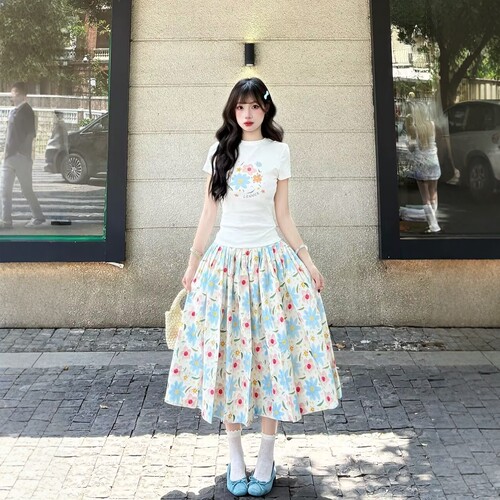 休闲运动服套装女夏季少女两件套