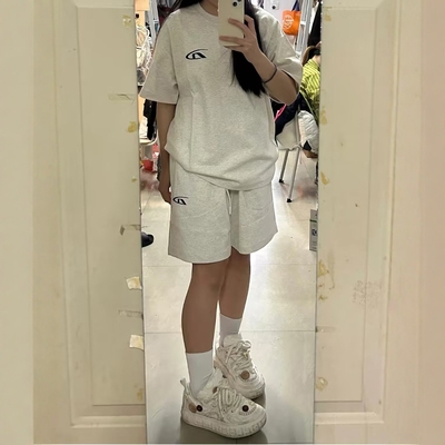 休闲运动服套装女夏季学生两件套