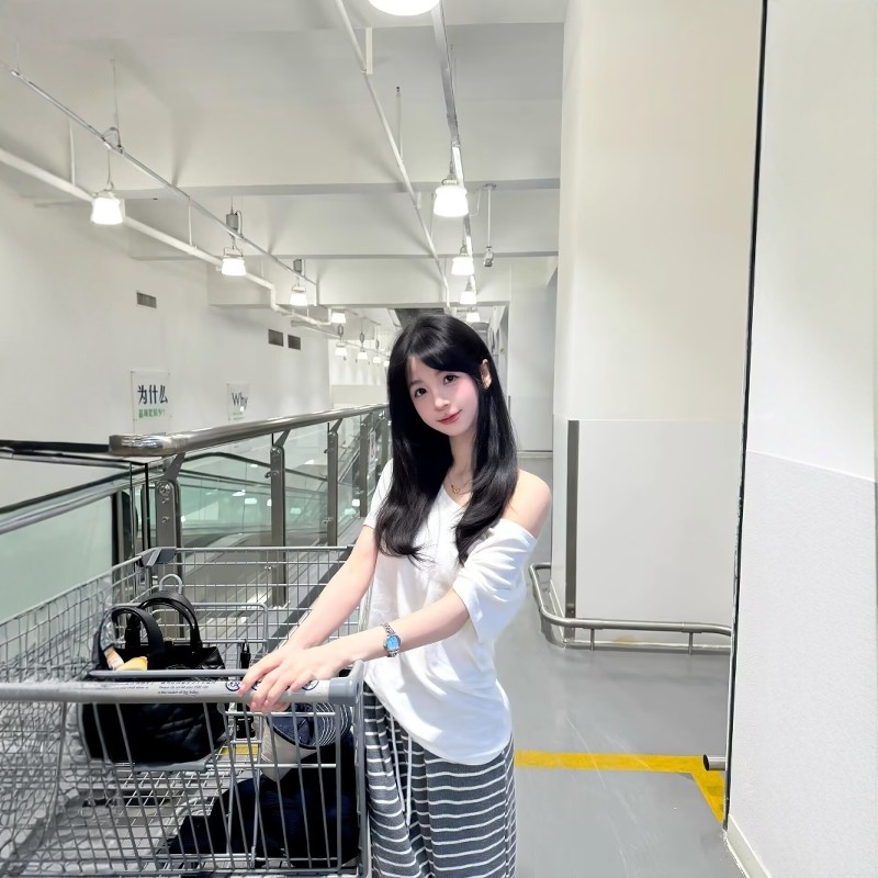 少女感减龄休闲运动服套装女夏季纯棉斜肩短袖条纹长裤宽松两件套