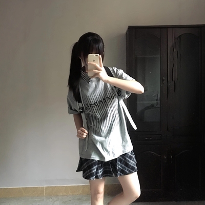 休闲运动服套装女夏季学生两件套