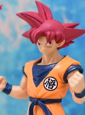 红发孙悟空 七龙珠手办摆件模型 公仔玩具国产祖国优质版超刻武勇