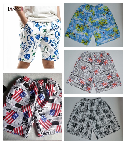 夏季男士速干棉绸大裤衩