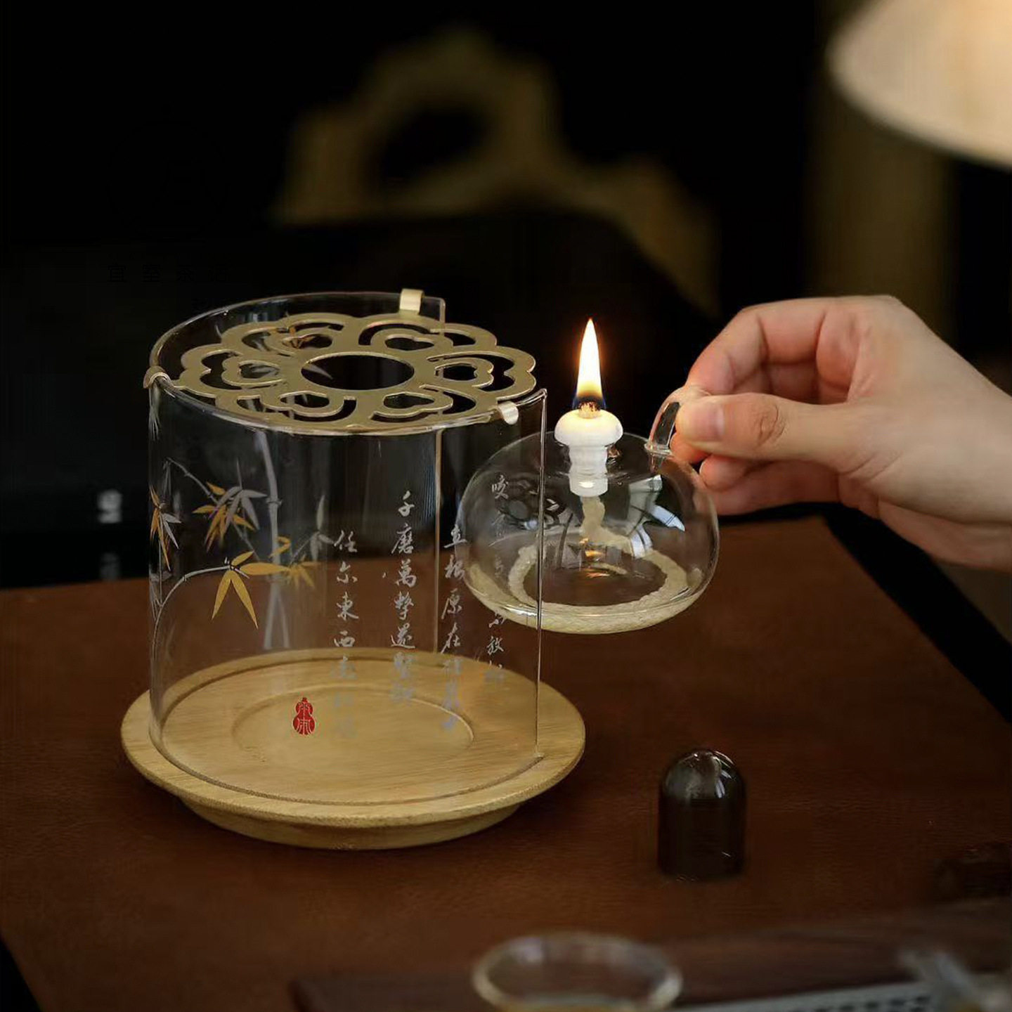 云窝观意温茶器玻璃罩围炉煮茶茶炉酒精炉底座加热暖茶炉保温茶炉,餐饮具,煮茶炉,淘宝优惠券,粉丝福利购,淘宝优惠卷