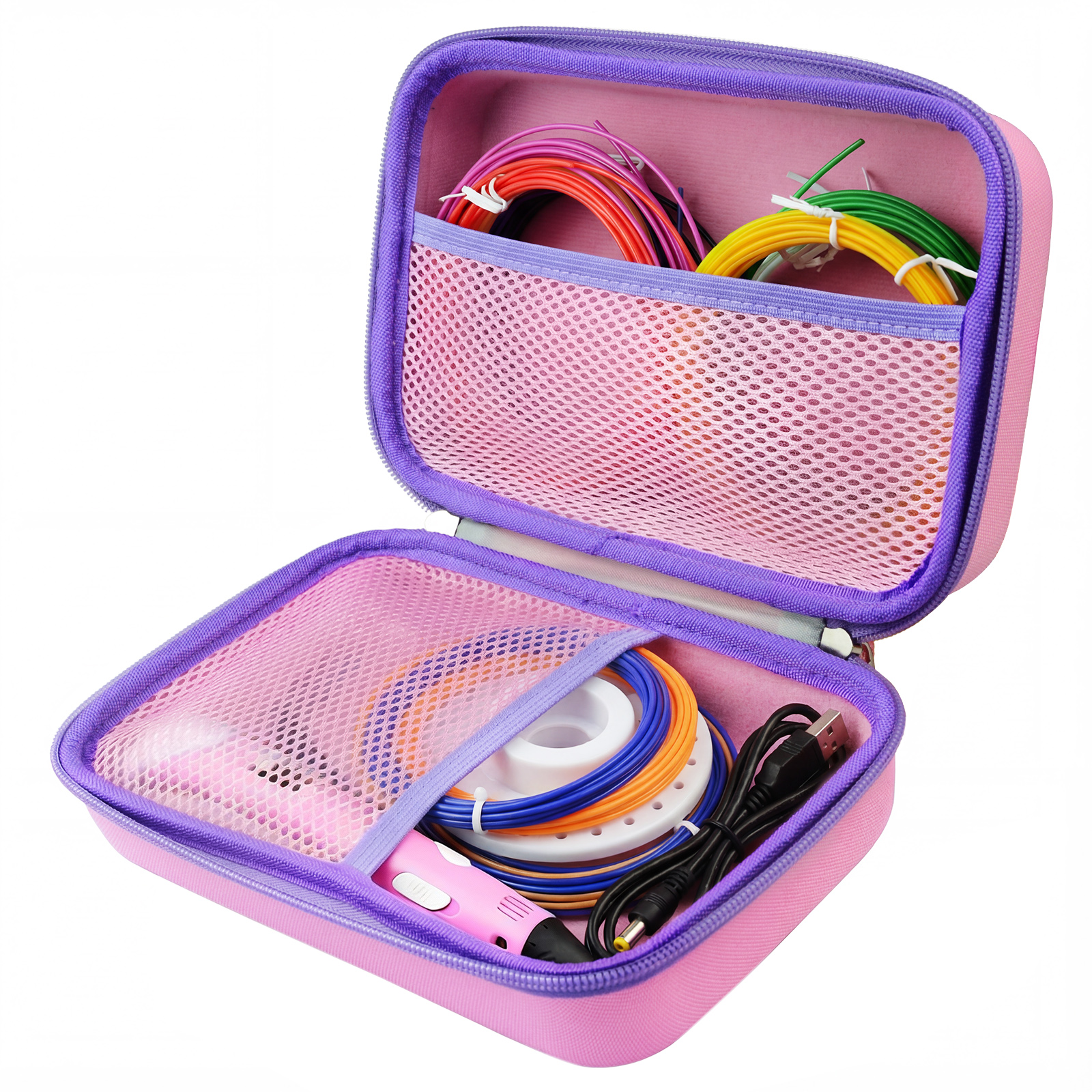 适用 专业级3d打印笔收纳包立体涂鸦绘画笔保护盒防摔防尘硬壳包