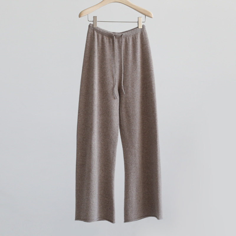 高腰针织裤长裤休闲裤