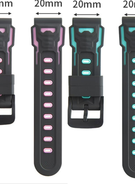 适用小霸王A68升级版儿童电话手表硅胶表带小霸王A68腕带表链配件