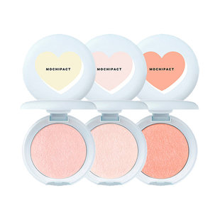 16brand麻薯高光粉饼偏亮桃蜜橘橡皮泥Q弹不飞粉遮瑕修容阴影腮红