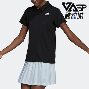 polo衫 Adidas 跑步健身训练女子运动短袖 新款 HI5687 阿迪达斯正品