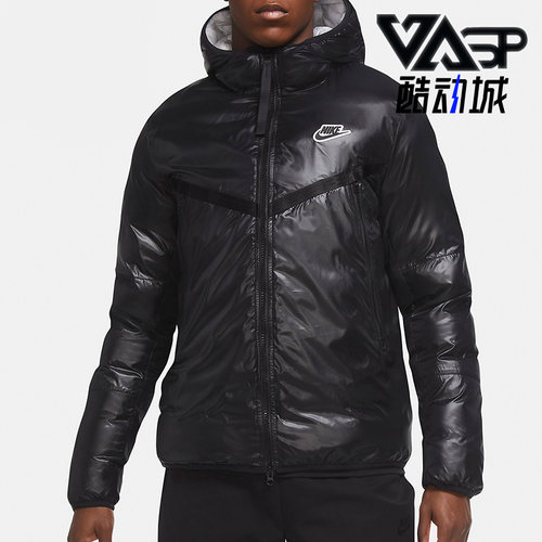 耐克男子连帽保暖运动棉服