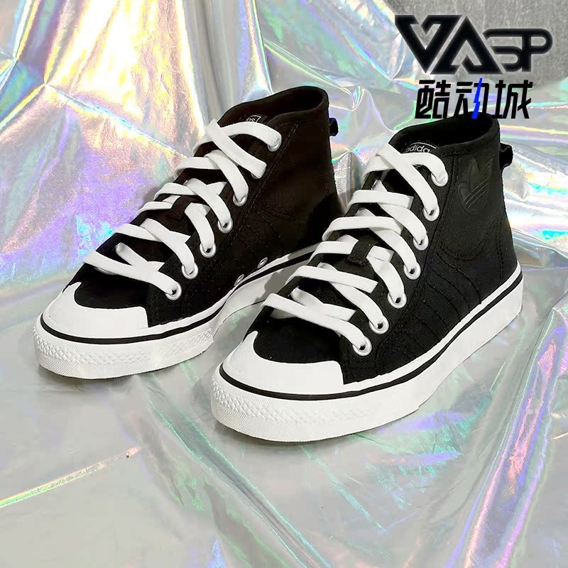 板鞋帆布Adidas/阿迪达斯高帮