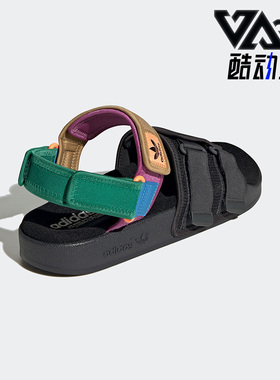 Adidas/阿迪达斯正品三叶草夏季新款男女同款运动休闲凉鞋 H03417